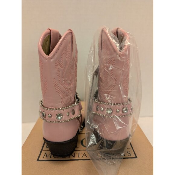 Smoky Mountain Pink Charleston Kids Toddler Cowboy Boots Size 5 Western Style - Picture 4 of 8